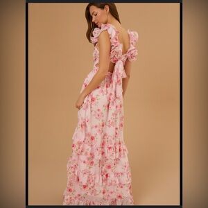 RARE / SOLD OUT Altar'd State Dress

Pink Floral Tiered Maxi Dress - NWT Size M